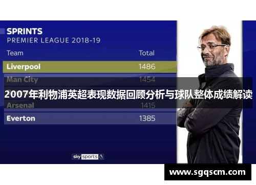 2007年利物浦英超表现数据回顾分析与球队整体成绩解读